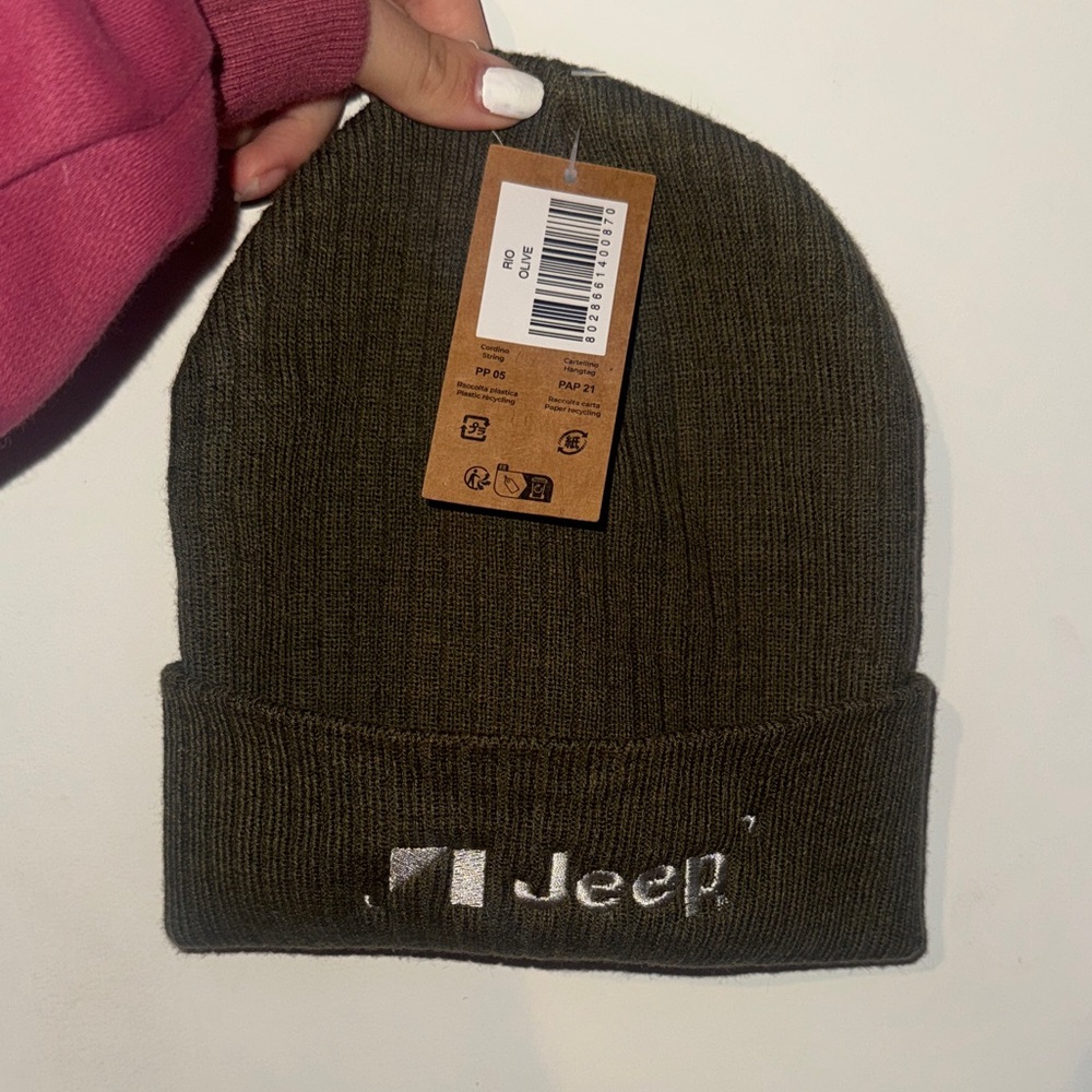Jeep Dark Green Knit Beanie